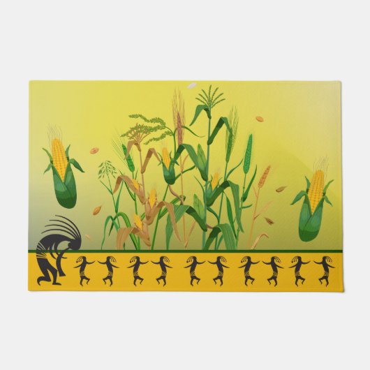 Celebrate Corn Spring Dance Kokopelli Fußmatte (Vorderseite)