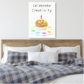 Celebrate Creativity Cupcake Leinwanddruck (Insitu (Schlafzimmer))