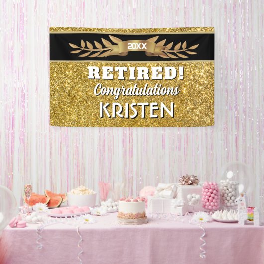 Celebrate! Custom Retirement Party Banner (Party)
