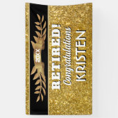 Celebrate! Custom Retirement Party Banner (Vertikal)