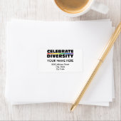 Celebrate Diversity Adressaufkleber (Insitu)