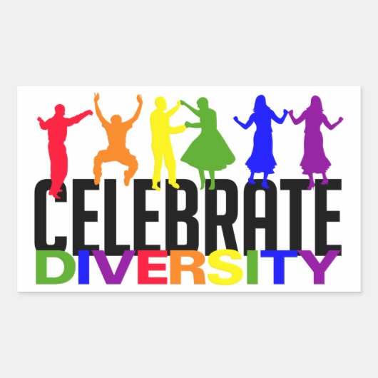 Celebrate Diversity Aufkleber (Vorderseite)