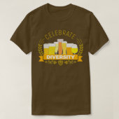 Celebrate Diversity Biere Geschmack T-Shirt (Design vorne)