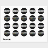 Celebrate Diversity Black Sticker (Blatt)