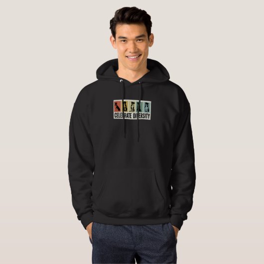 Celebrate Diversity Border Collie For Men Border C Hoodie (Vorne ganz)