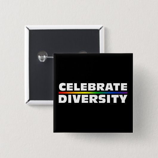Celebrate Diversity Button (Vorne & Hinten)