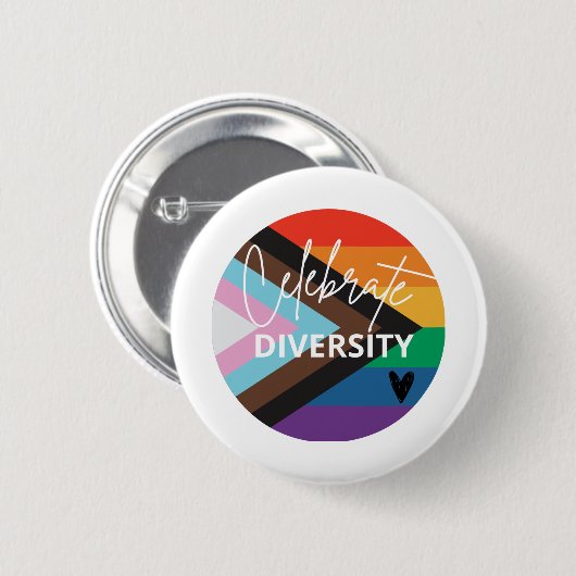 Celebrate Diversity Button (Vorne & Hinten)