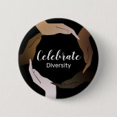 Celebrate Diversity Button (Vorderseite)
