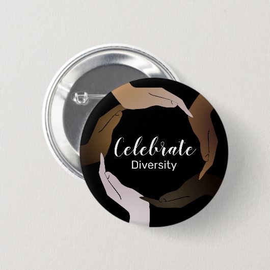 Celebrate Diversity Button (Vorne & Hinten)