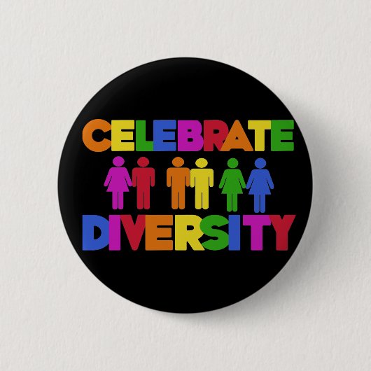 Celebrate Diversity Button (Vorderseite)