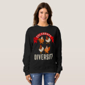 Celebrate Diversity Chicken T-Shirt Sweatshirt (Vorne ganz)
