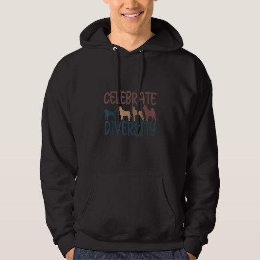Celebrate Diversity Dog For Dog Dog Owner Designs Hoodie (Vorderseite)