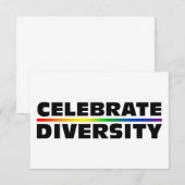 Celebrate-Diversity Einladung (Vorne/Hinten)