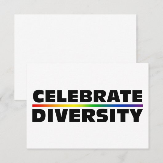 Celebrate-Diversity Einladung (Vorne/Hinten)