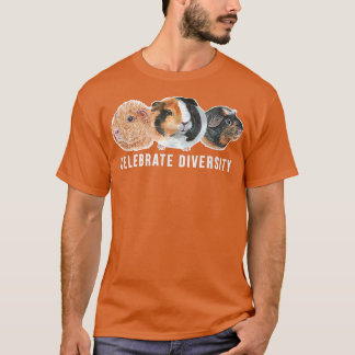 Celebrate Diversity Fun Pet Guinea Schweine Cavy L T-Shirt