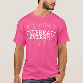 Celebrate Diversity Golf Club Golfplatz T-Shirt