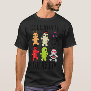 Celebrate Diversity Halloween Voodoo Puppe 5 T-Shirt