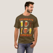 Celebrate Diversity Handwerk Bier T-Shirt trinken  (Vorne ganz)