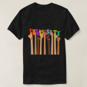 Celebrate Diversity Kindness Peace Equality Liebe  T-Shirt (Design vorne)