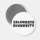 Celebrate Diversity Magnet (Vorderseite/Rückseite)