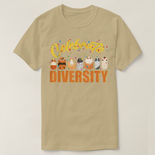 Celebrate Diversity Niedlich Diversity Environment T-Shirt (Design vorne)