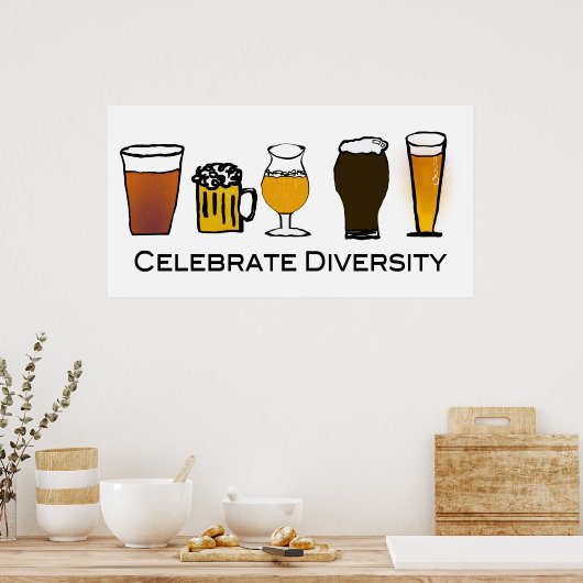 Celebrate Diversity Poster (Küche)