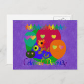 Celebrate Diversity Postkarte (Vorne/Hinten)