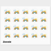 Celebrate Diversity Rainbow Sun Stickers (Blatt)