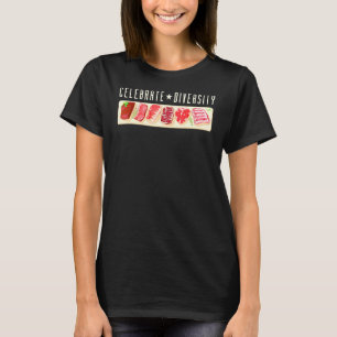 Celebrate Diversity Steak Meme Grill Apparel Fleis T-Shirt