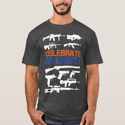 Celebrate Diversity Verschiedene    GunGun-Liebhab T-Shirt (Vorderseite)
