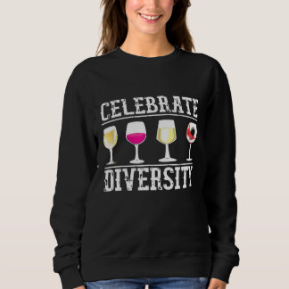 Celebrate Diversity Wine Sweatshirt