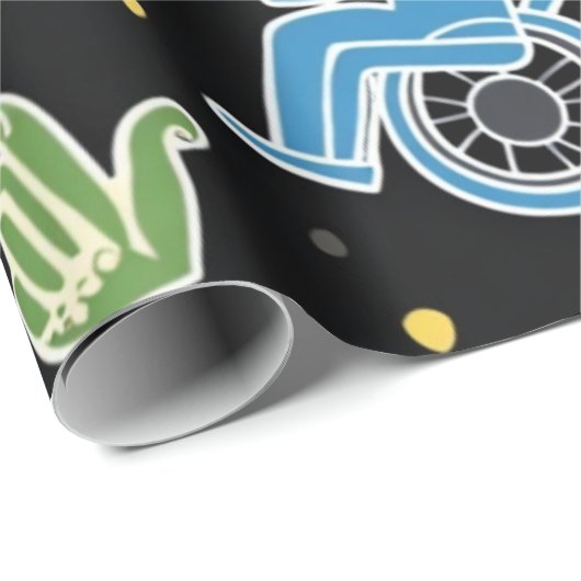 Celebrate Diversity Wird Inclusive Disability Awar Geschenkpapier (Rolleneckpunkt)