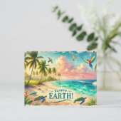 Celebrate Earth, 22. April Postkarte (Stehend Vorderseite)