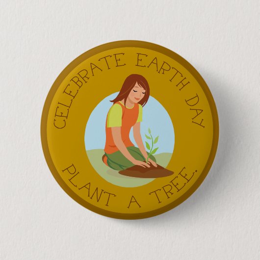Celebrate Earth Day Button (Vorderseite)