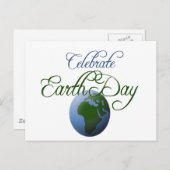 Celebrate Earth Day Postkarte (Vorne/Hinten)