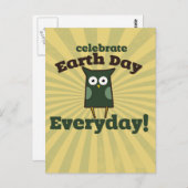 Celebrate Earth Day Postkarte (Vorne/Hinten)