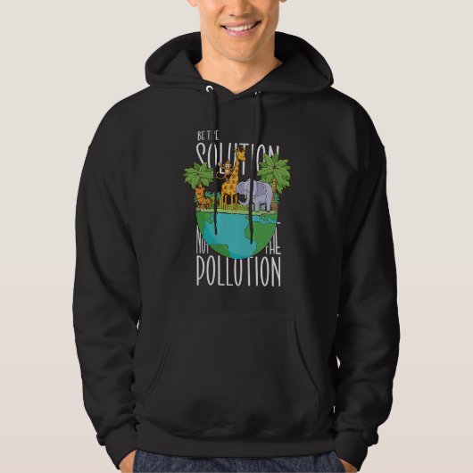 Celebrate Earth Day Show Support for a Cleaner Env Hoodie (Vorderseite)