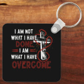 Celebrate Erholung T - Shirt Christliches Kreuz Je Schlüsselanhänger (Rückseite)