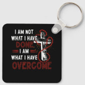 Celebrate Erholung T - Shirt Christliches Kreuz Je Schlüsselanhänger (Rückseite)