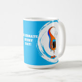 Celebrate Every Day Colorful Cartoon Kaffeetasse (VorderseiteRechts)