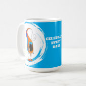 Celebrate Every Day Colorful Cartoon Kaffeetasse (Vorderseite Links)