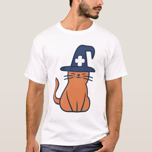Celebrate Fall mit Feline Drehung - One Spooky Nu T-Shirt (Vorderseite)