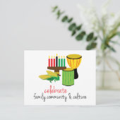 Celebrate Family Postkarte (Stehend Vorderseite)