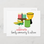Celebrate Family Postkarte (Vorne/Hinten)