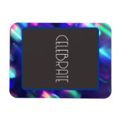 "Celebrate" Flexibles Foto Magnet (Horizontal)