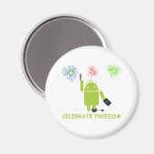 Celebrate Freedom (Android Software Developer) Magnet (Vorderseite/Rückseite)