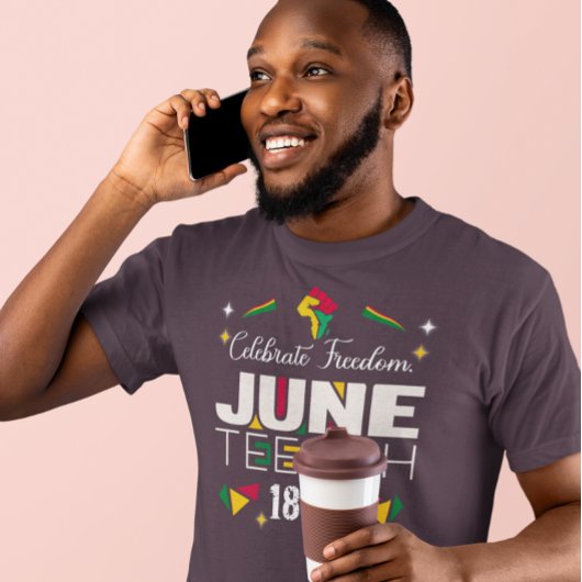 Celebrate Freedom JUNETEEENTH 1865 Black History T-Shirt