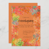 Celebrate Friendsgiving (Erntedank) Einladung (Vorne/Hinten)