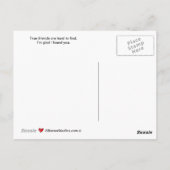 Celebrate Friendship_A_ Postcard Postkarte (Rückseite)