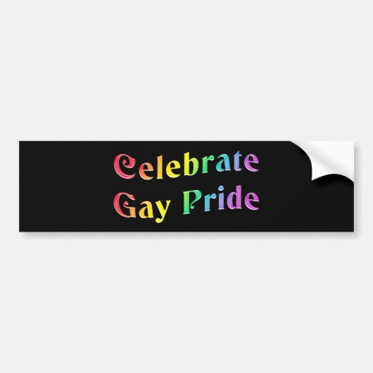 Celebrate Gay Pride Autoaufkleber (Vorne)
